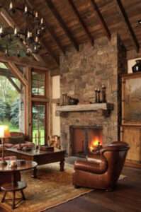 Stone Fireplace Construction