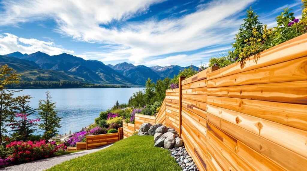 Timber Retaining Wall Kelowna, BC